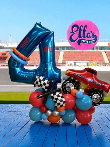 Monster Truck Themed Number Stack