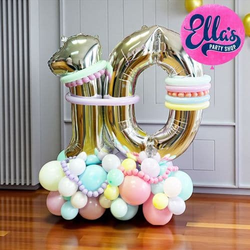 Pastel Perfection Deluxe Number Stack Display