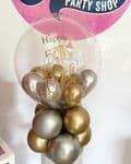 Personalised Bubble Balloon airfilled on a base