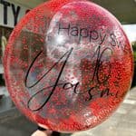 Personalised Foam Bead Bobo Balloon
