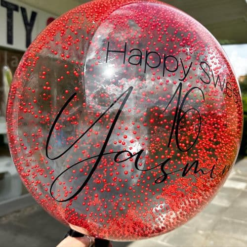 Personalised Foam Bead Bobo Balloon