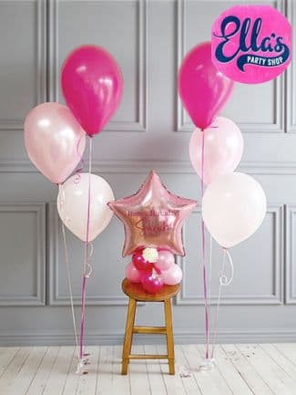 Personalised Foil Star Balloon Package
