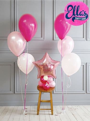 Personalised Foil Star Balloon Package