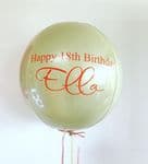 Personalised Lemon Helium Balloon
