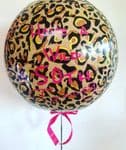 Personalised Leopard Print Helium Balloon