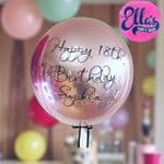 Personalised Rose Gold Orbz Helium Balloon