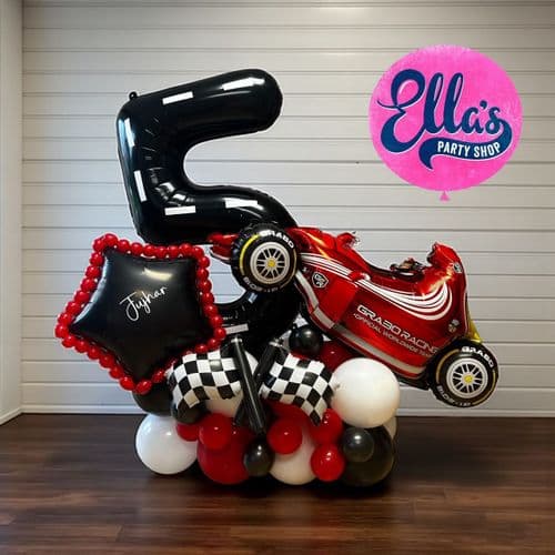 Racing Car Themed Deluxe Number Display