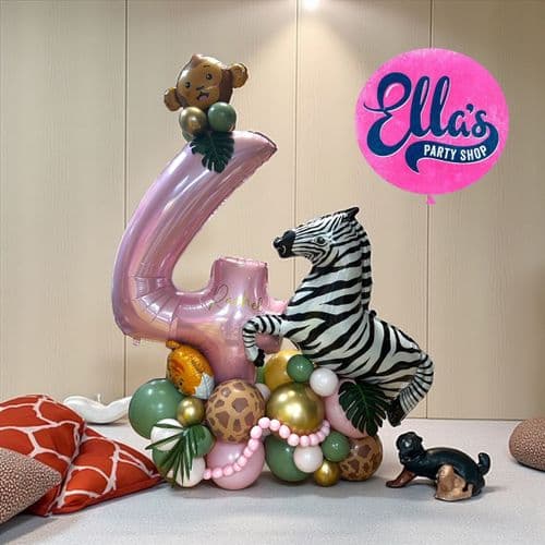 Safari Themed Deluxe Number  Display