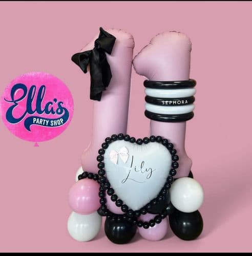 Sephora Baby Pink Themed Number Display