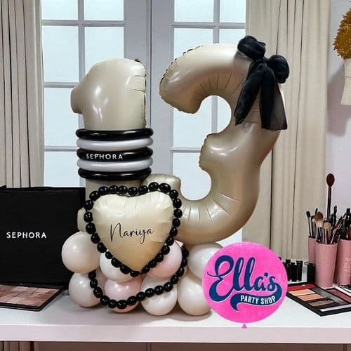 Sephora Nudes &  Pinks Themed Number  Display