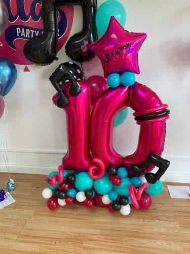 Tik Tok Double DigitThemed Balloon Package