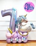 Unicorn Pastel Lilac  Deluxe Number Stack