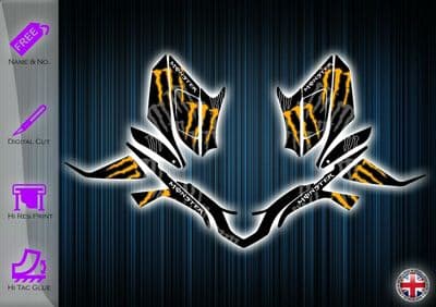 ADLY 500 STICKERS - ADLY 400 GRAPHICS KIT - DECALS QUADZILLA 400 GRAPHICS KIT - 254912251497