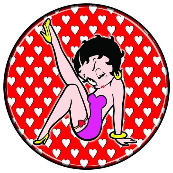 BETTY BOOP RED 4x4 Spare Wheel Cover DECAL STICKER