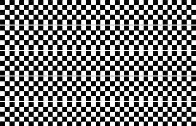 Checker Stripes waterproof Vinyl Sticker vehicle decal Black/White