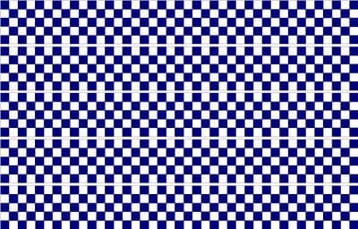 Checker Stripes waterproof Vinyl Sticker vehicle decal BLUE/WHITE