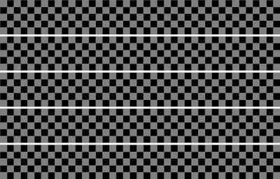 Checker Stripes waterproof Vinyl Sticker vehicle decal GREY/BLACK