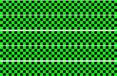 Checker Stripes waterproof Vinyl Sticker vehicle decal MONSTER GREEN/BLACK