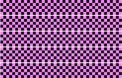 Checker Stripes waterproof Vinyl Sticker vehicle decal PINK/BLACK