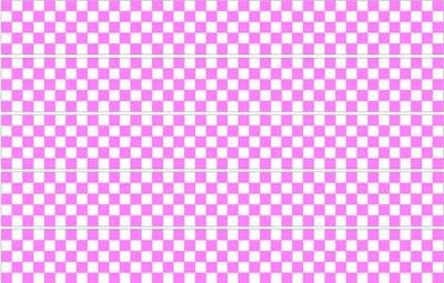 Checker Stripes waterproof Vinyl Sticker vehicle decal PINK/WHITE