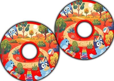 Cheerful Cartoon Aussie Adventure wheel47