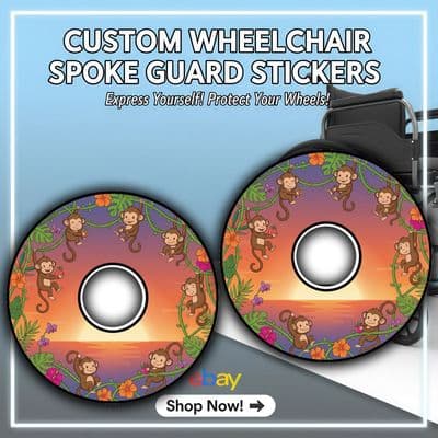 Cheerful Monkeys at Sunset Sticker wheel137