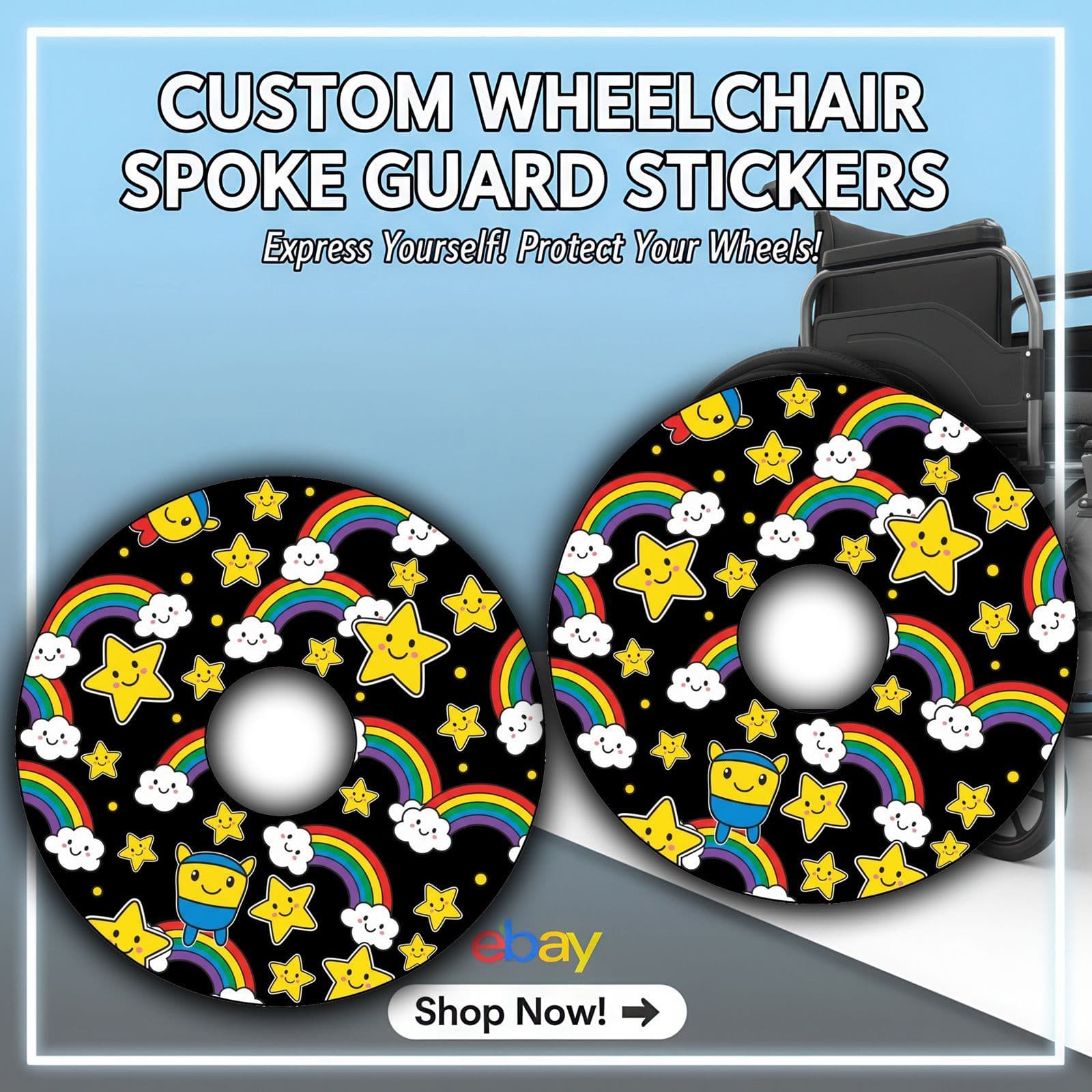 Cheerful Starry Rainbow Delight wheel176