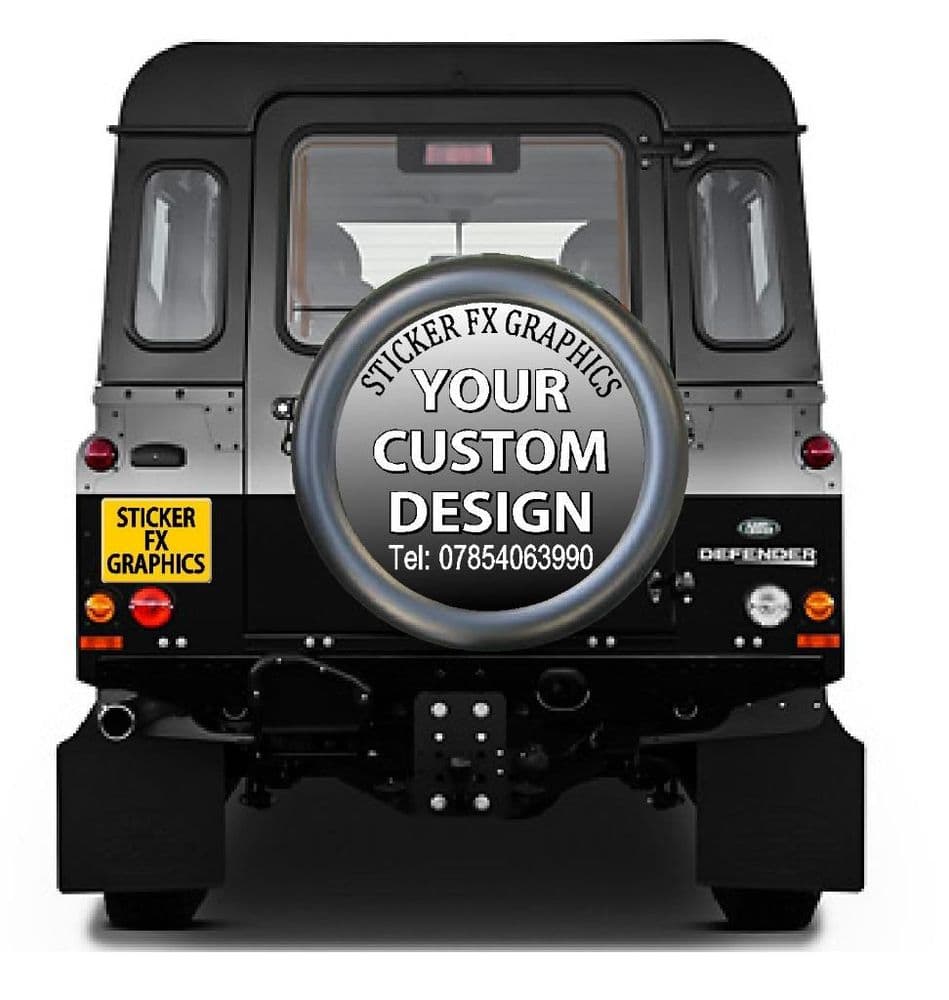 CUSTOM DESIGN 4x4 Spare Wheel Cover DECAL STICKER