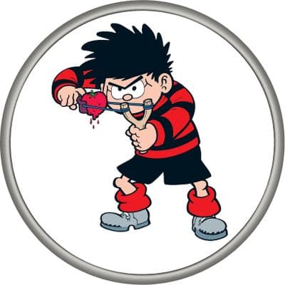 DENNIS THE MENACE 4x4 Spare Wheel Cover DECAL STICKER
