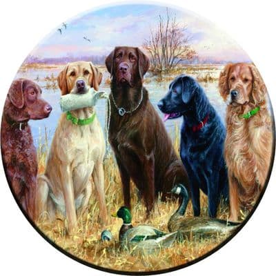 DOGS PAINTING 4x4 Spare Wheel Cover DECAL STICKER