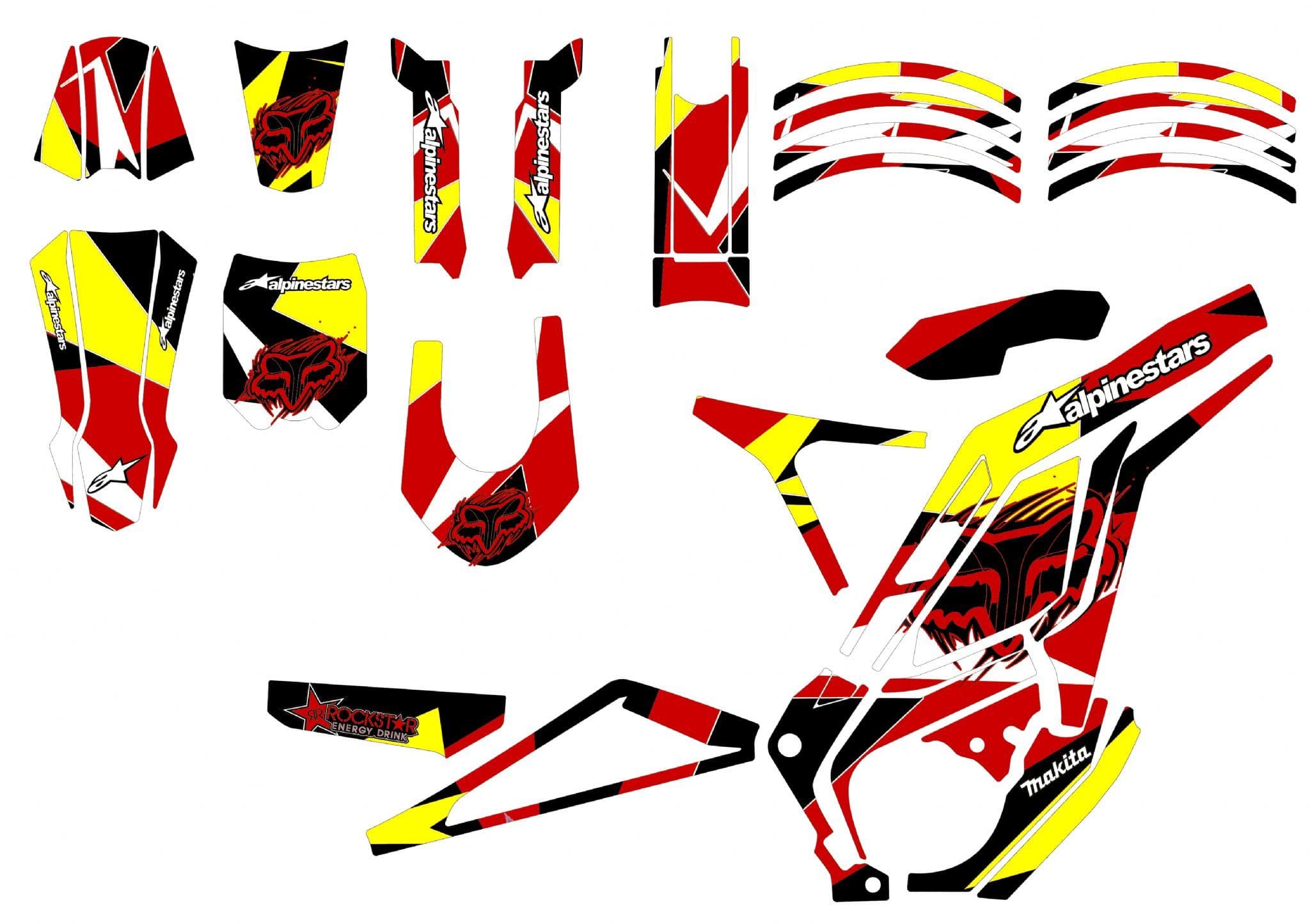 E-Ride Pro ss Graphics kit Eride pro Decals E Ride Pro SS wrap Eride ...