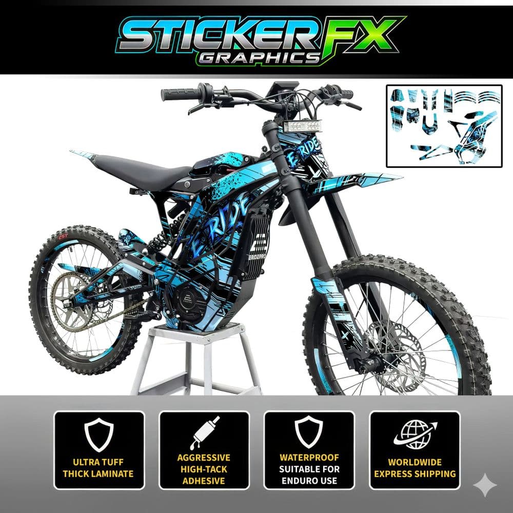 E-Ride Pro SS Sticker Kit Graphics Kit Decal Kit Wrap for EBIKE548