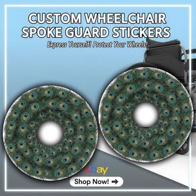 Elegant Peacock Feather Wheel Art wheel144