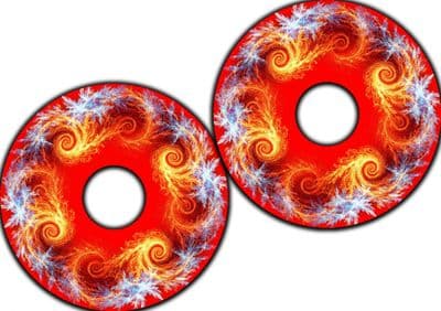 Fiery Swirl Art Spoke Guards wheel2