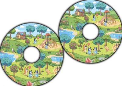 Fun Park Adventure with Blue Dogs wheel44