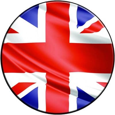 GB FLAG 4x4 Spare Wheel Cover DECAL STICKER