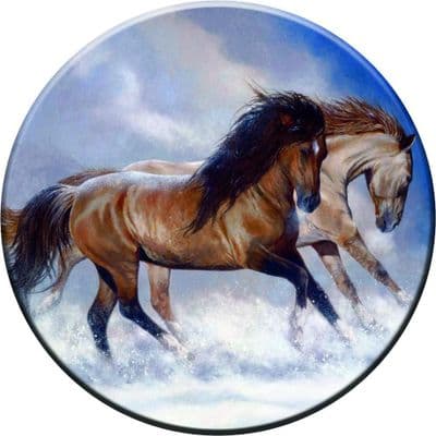 HORSES 4x4 Spare Wheel Cover DECAL STICKER