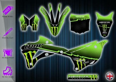 KAWASAKI KX85 STICKERS - KX85 GRAPHICS KIT KX85 DECALS - GRAPHICS KIT KX 85 - 254912251505