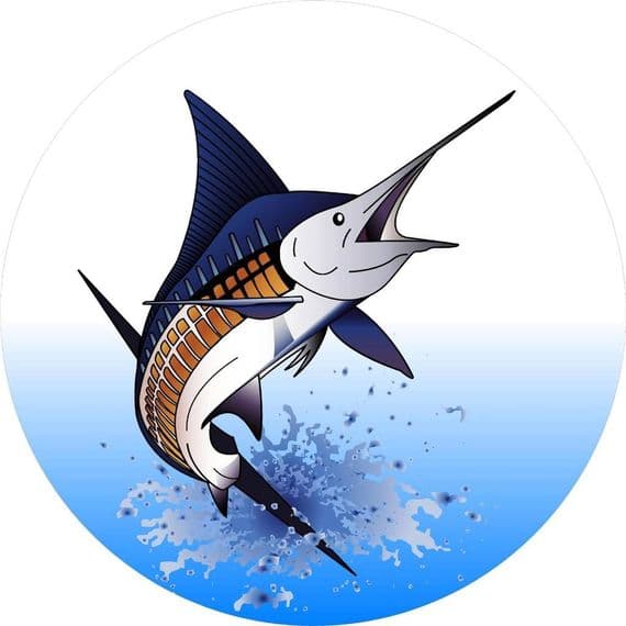 MARLIN 4x4 Spare Wheel Cover DECAL STICKER