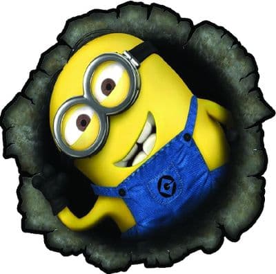 MINION 4x4 Spare Wheel Cover DECAL STICKER
