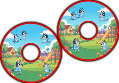 Playful Cartoon Dog Park Fun wheel45