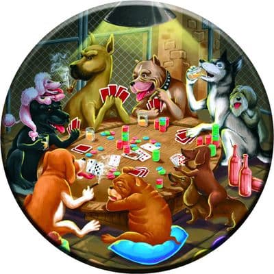 POKER DOGS 4x4 Spare Wheel Cover DECAL STICKER