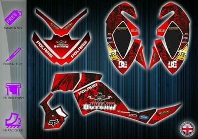 POLARIS OUTLAW 450  500 STICKERS - GRAPHICS KIT -  POLARIS DECALS  GRAPHICS KIT - 254912251520