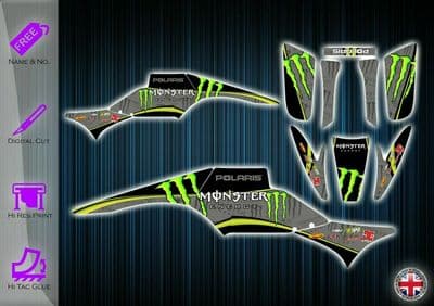 POLARIS SCRAMBLER 500 STICKERS - GRAPHICS KIT - DECAL - TRAIL BLAZER GRAPHICS - 233938965499
