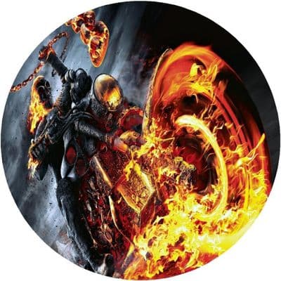 SKELETON BIKER 4x4 Spare Wheel Cover DECAL STICKER
