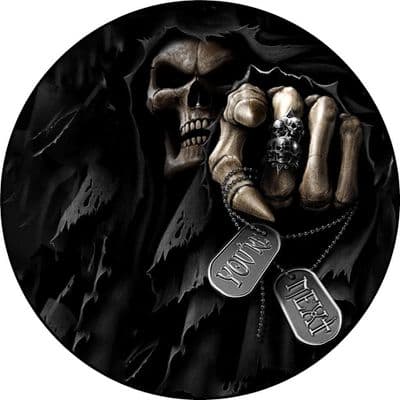 SKELLITON YOUR NEXT 4x4 Spare Wheel Cover DECAL STICKER