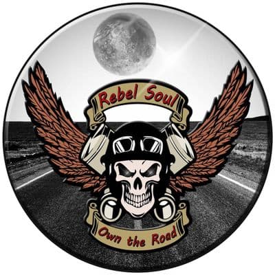 SKULL RIDER 4x4 Spare Wheel Cover DECAL STICKER