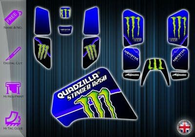 SMC RAM 250 STICKERS - GRAPHICS KIT - RAM 250 QUADZILLA  DECALS - GRAPHICS KIT - 254912253170