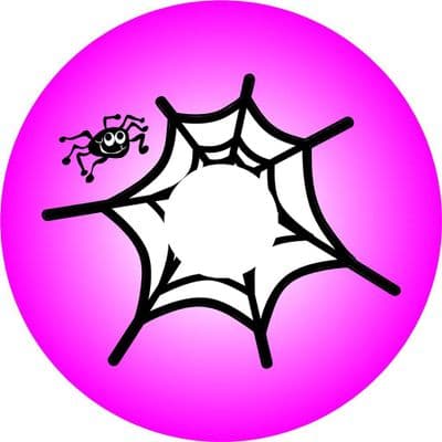 SPIDER WEB PINK 4x4 Spare Wheel Cover DECAL STICKER (2)