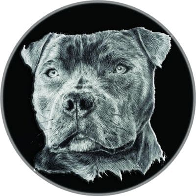 STAFFORDSHIRE BULL TERRIER STAFFY 4x4 Semi-Rigid Spare Wheel Cover